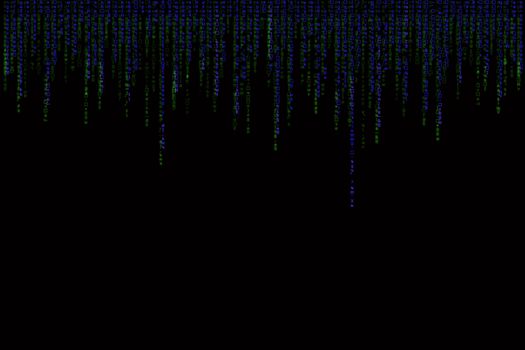 green matrix background computer generated