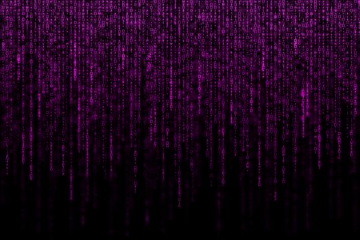 Digital Abstract background, purple matrix.