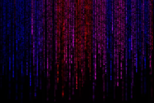 Digital Abstract background, colorful matrix.