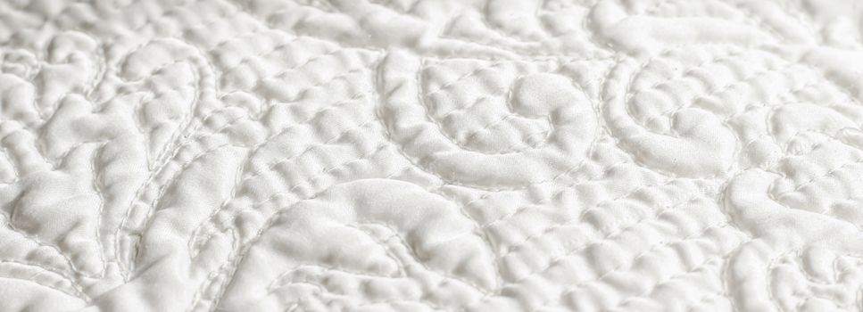 Premium fabric texture, decorative textile as background for interior design, close-up