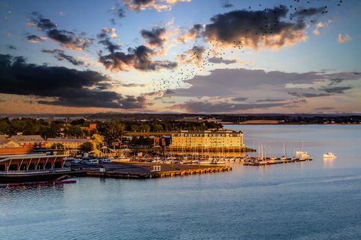 View of Charlottetown, Prince Edward Island, Canada from the sea