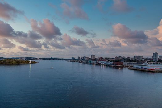 Coast of Halifax, Nova Scotia at sunset