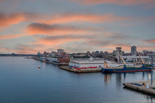 Coast of Halifax, Nova Scotia at sunset