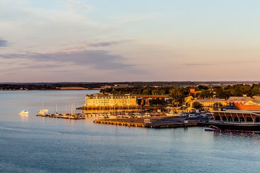 View of Charlottetown, Prince Edward Island, Canada from the sea