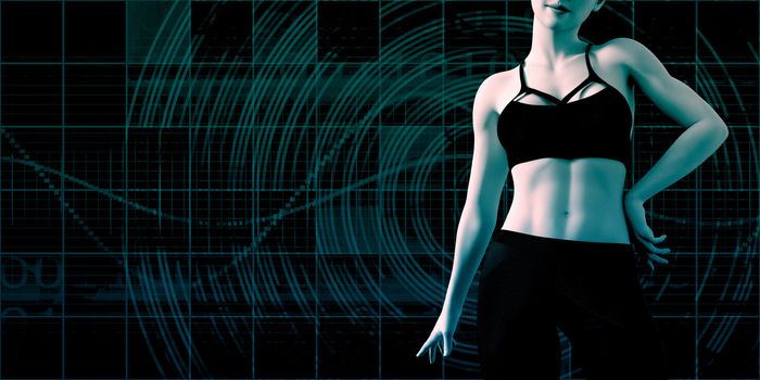 Vitality and Health with Fit Male Torso Concept