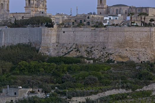 Mysterious blocked tunnels and doors leading into the depths of the medieval city of Mdina