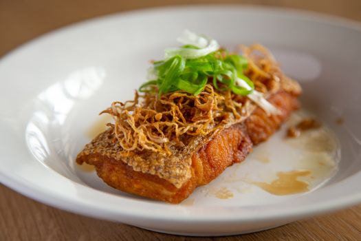 homemade fry dory fish with soya sauce