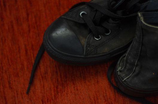 Ragged Black Stylish Shoes, Vintage Black Stylish Shoes