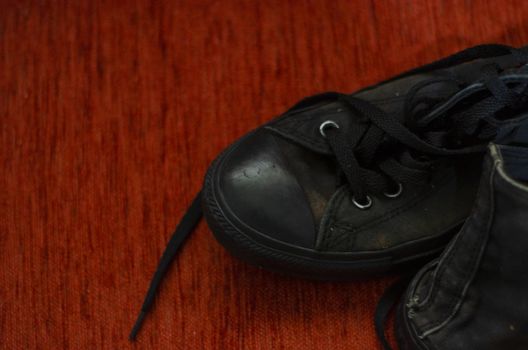 Ragged Black Stylish Shoes, Vintage Black Stylish Shoes