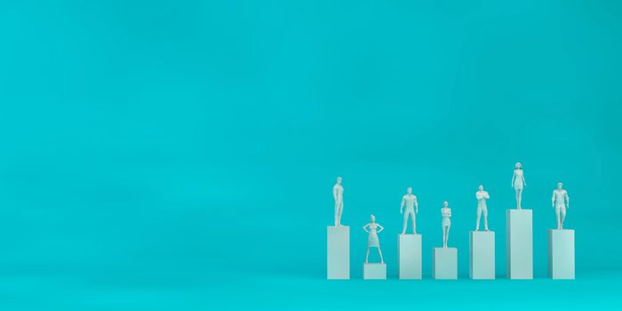 Empowered Business People Standing as a Success Concept