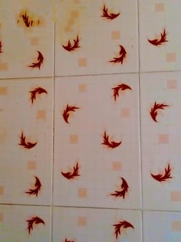 a colorful wall tile