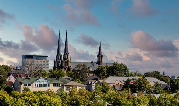 Old Church steeples in Charlottetown, Prince Edward Island