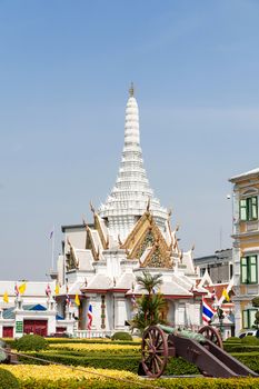 The City Pillar Shrine of Bangkok. Place of interest for tourists and sacral temple for thai people.