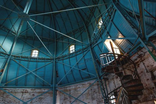 Inside Vyborg castle (St.Olav tower). Vyborg, Russia.