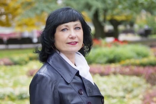 Portrait of a beautiful middle-aged woman