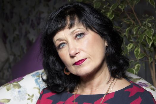 Portrait of a beautiful middle-aged woman