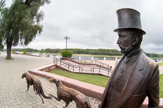 Belarus, Gomel, Central Park, a monument to Count Rumyantsev-Paskevich, September 5, 2017