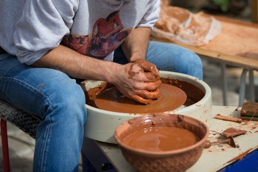 Pottery. Made from clay
