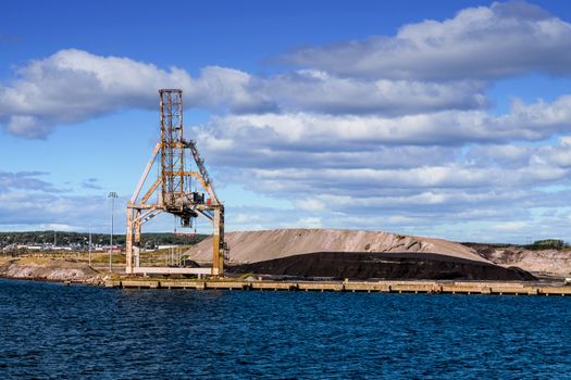 Coal and Gravel Loading operation on the coast of Canada