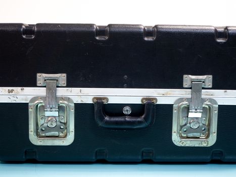 Vintage suitcase isolated on white background.