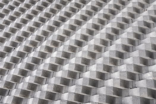 Abstract Architecture Background Of Brutalist Diagonal Concrete Shapes