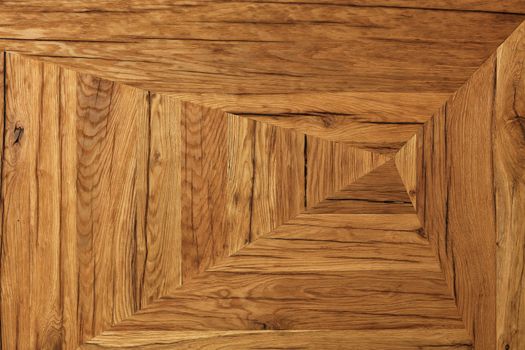 Beautiful panel of various textures of the old wood visually goes into perspective depth.