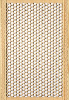 Wooden threaded figured panel with a pattern of the oriental style. Wood wall art, for wall decoration.