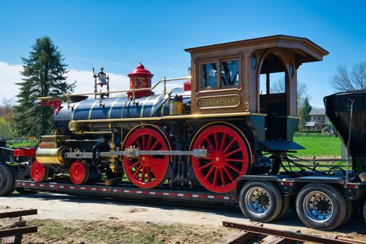 Elizabethtown, PA - April 2019: Abe Lincoln Funeral Train Re-Enactment