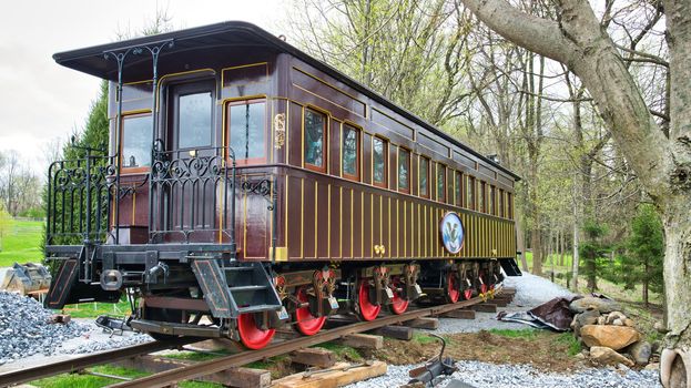 Elizabethtown, PA - April 2019: Abe Lincoln Funeral Train Re-Enactment