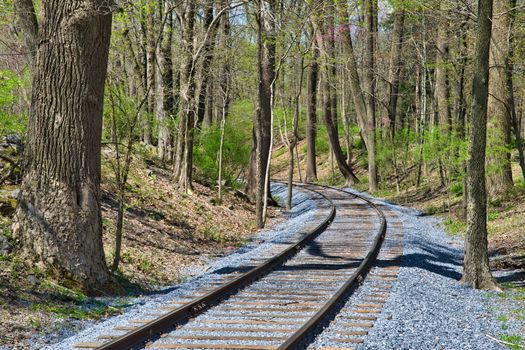 New Rail Road Track on 1830's Right of Way