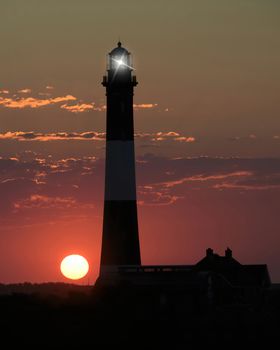 Long Island Light House at Sun Rise