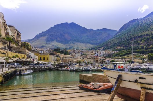 Close to the city of Palermo in Sicily is this picturesque harbor