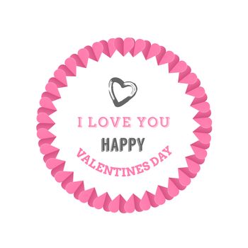 Digitally generated Valentines day vector