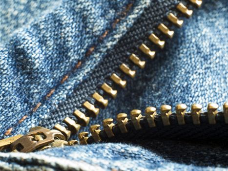 Close up Unzip Jean