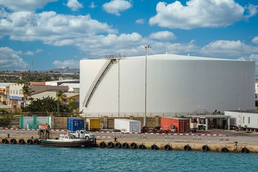 Tank in Freight Terminal on Aruba