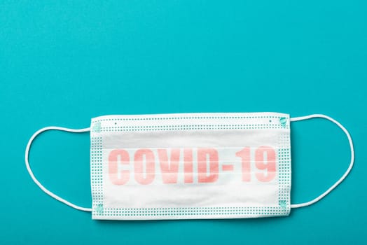 Surgical Face Mask. Personal Protection from Coronavirus Covid-19 Infection.