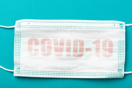 Surgical Face Mask. Personal Protection from Coronavirus Covid-19 Infection.