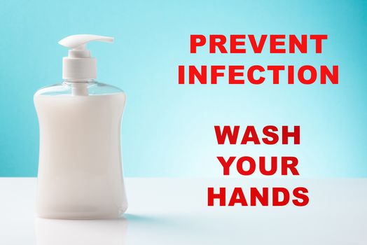 Wash Your Hands Information Board in Coronavirus Pandemic Time.