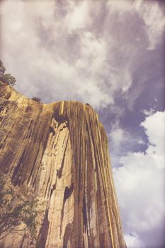 Oaxaca, Oaxaca / Mexico - 21/7/2018: Detail of the natural site of Hierve el agua in Oaxaca Mexico