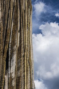 Oaxaca, Oaxaca / Mexico - 21/7/2018: Detail of the natural site of Hierve el agua in Oaxaca Mexico