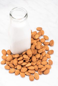 Almond Milk. Alternative Non Dairy Oraganic Milk. Plant Based Food.