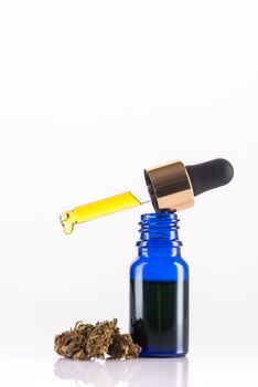 CBD Cannabidiol Oil. Cannabis MArijuana Extract for Medical Use.