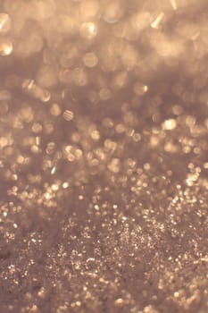 Snow Surface Texture. Winter Backdrop. Blurred Christmas Glitter Background.