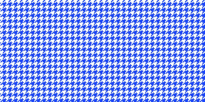 Blue Seamless Houndstooth Pattern Background. Traditional Arab Texture. Fabric Textile Material.