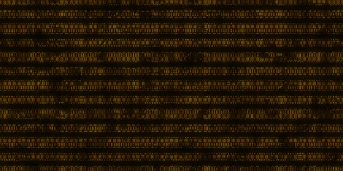 Orange Dna Data Code Background. Seamless Science Dna Data Code Output Sequence. Human Individuality Code Backdrops.