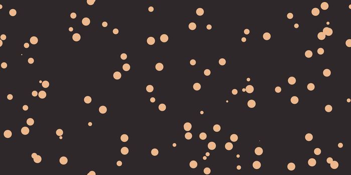 Beige Brown Shambolic Bubbles Backgrounds. Seamless Artistic Random Dots Texture. Chaotic Bright Dots Backdrop.