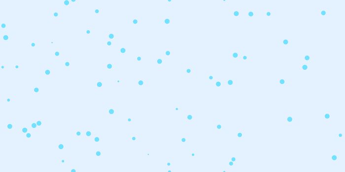Sky Blue Shambolic Bubbles Backgrounds. Seamless Artistic Random Dots Texture. Chaotic Bright Dots Backdrop.