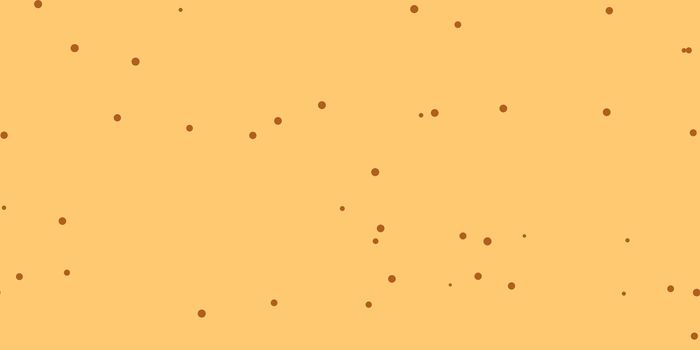 Orange Brown Shambolic Bubbles Backgrounds. Seamless Artistic Random Dots Texture. Chaotic Bright Dots Backdrop.