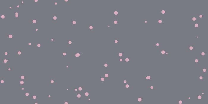 Gray Light Pink Shambolic Bubbles Backgrounds. Seamless Artistic Random Dots Texture. Chaotic Bright Dots Backdrop.