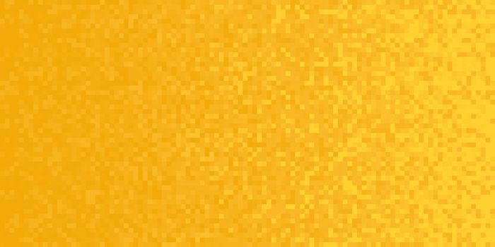 Orange Yellow Seamless Pixilated Gradient Background. Mosaic Pixel Art Texture. Horizontal Pixel Gradient Backdrop.